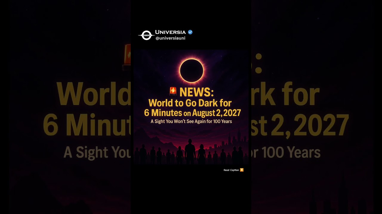 Earth Will Go Dark on August 2, 2027!!