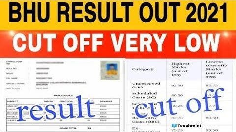 Bhu entrance result 2021|bhu result 2021| bhu cut off| bhu uet |bhu cut off marks 2021|#teachmint