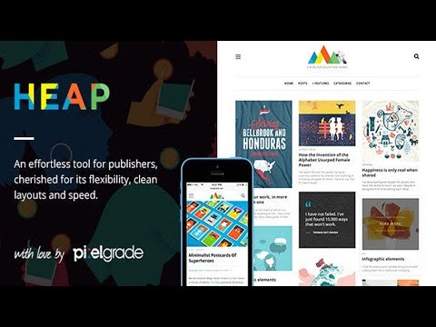 HEAP - A Snappy Responsive WordPress Blog Theme Free Download