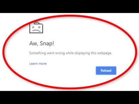 Video: FIX: Aw, Snap! Fel I Google Chrome