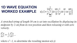 Solving the wave equation with separation of variables || PDEs