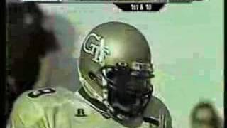 Georgia Tech quarterback Josh Nesbitt versus North Carolina