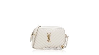 Saint Laurent Calfskin Matelasse Monogram Lou Camera Bag Crema Soft screenshot 3