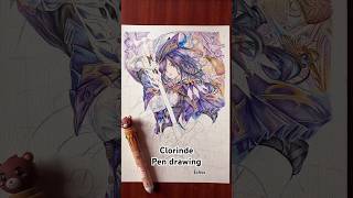 Clorinde Pen Drawing Genshin Impact art pendrawing genshinimpact shorts drawing fanart