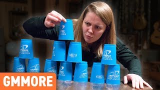 Slippery Cup Stacking