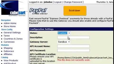How to add payment modules in CubeCart by Legend Eye