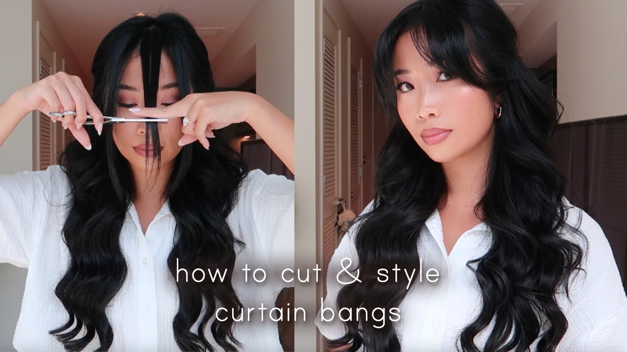 Trendy Curtain Bangs Hairstyle