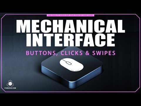 Buttons, Clicks, Swipes - Mechanical UI MINI PACK - User Interface Menu Sound Effects SFX Library