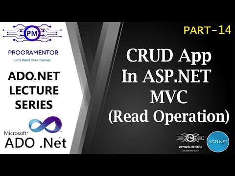 14 | CRUD App In ASP.NET MVC Using ADO.NET | Without Entity Framework | Read Data  (Hindi/Urdu)