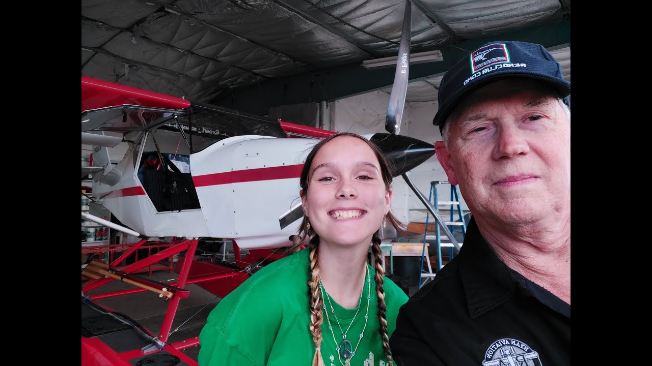 Violet's first seaplane flight