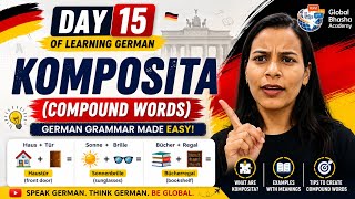 🇩🇪 Day 15 of Learning German | Komposita (Compound Words) #german 