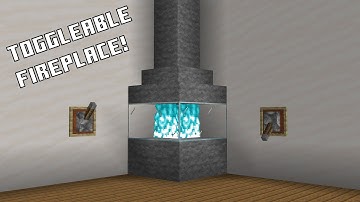 How to make a toggleable fireplace in Minecraft #shorts