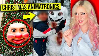 SCARIEST CHRISTMAS ANIMATRONICS YOU WILL NOT BELIEVE EXIST.... (*CREEPY*)