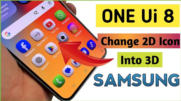 Samsung install New ONE UI 8 3D icon pack on any galaxy phones😍😱 #oneui8​ samsung 3d icon pack