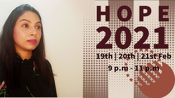 HOPE 2021 | Change your Mindset | Break Limiting Beliefs | NLP | Life Coach | Esther Indurkar