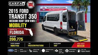 Used Wheelchair Van: 2015 Ford Transit 350 
