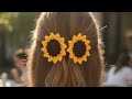 live | Day 10 handmade crochet sunflower 🌻 hair clip 😍 #habby #sunflower #clip #diy