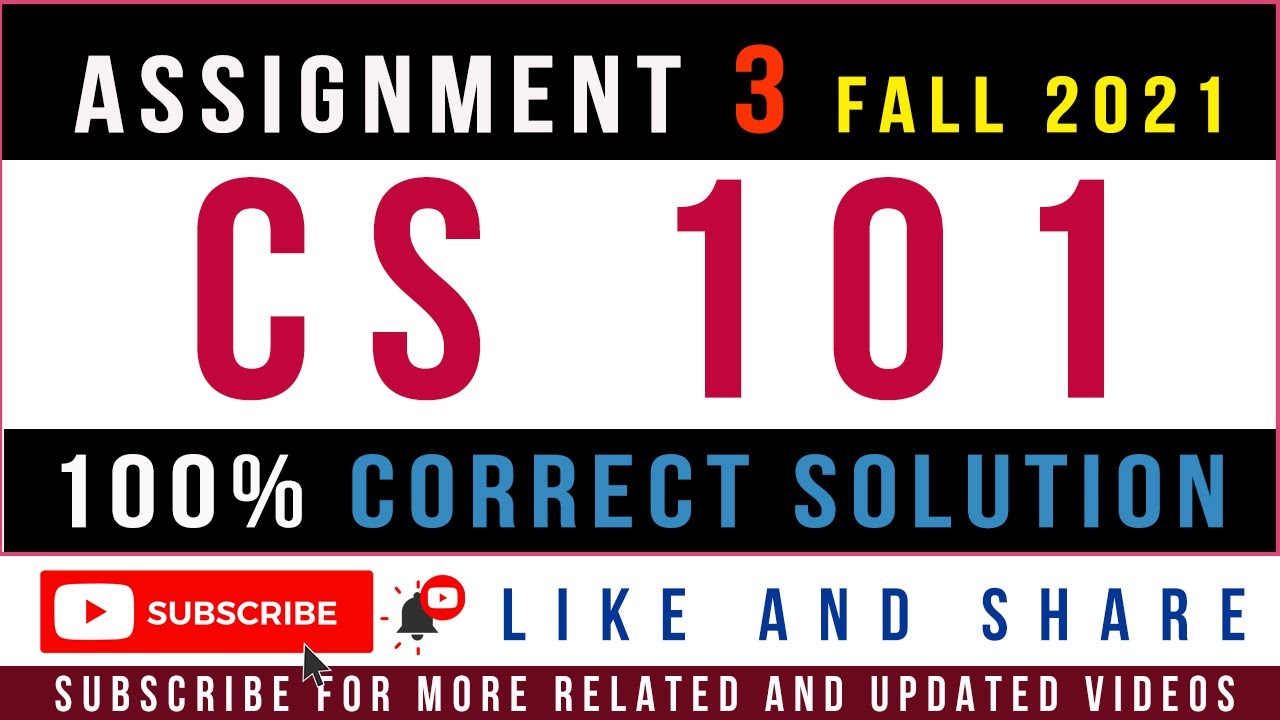 cs101 assignment 3 solution 2021