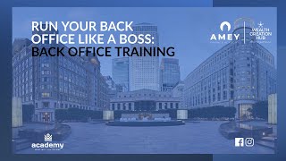 Back Office Training: Run Your Back Office Like a Boss (29/06/21)