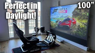 BEST MOTORISED PROJECTOR SCREEN PERFECT IN DAYLIGHT | Vividstorm Motorised ALR Projector Screen screenshot 3