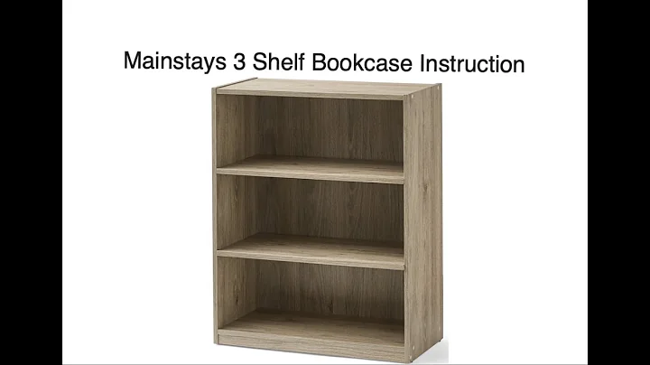 Mainstays 3 Shelf Bookcase Instruction