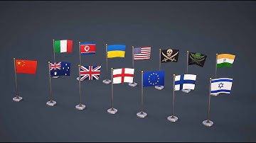 Flag render video