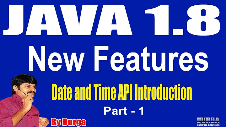 Java 1.8  Version New Features|| Session - 36|| Date and Time API Introduction Part-1  by Durga Sir