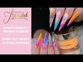 Rainbow Flower||Full Set||Glitterbels All Acrylic||Dried Flowers||Netting Imprint||Marble💕