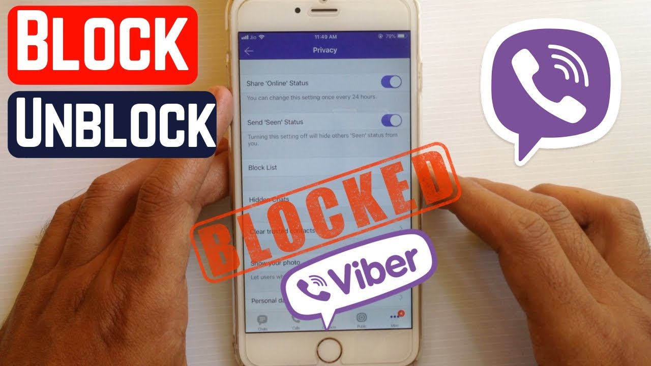 how to send message on viber if blocked