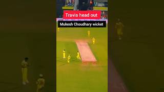 Mukesh Choudhary Takes a Stunning Return Catch to Dismiss Travis Head#cricket #ipl #trending #sports