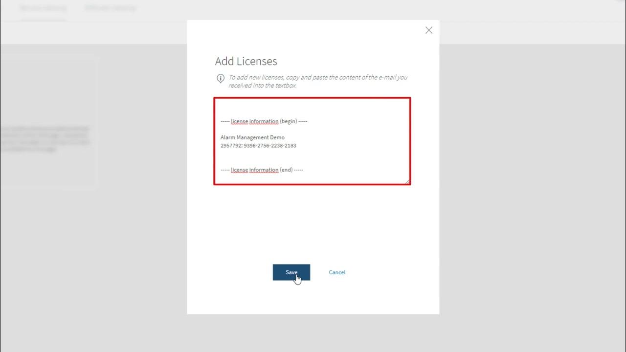Bosch Security VSaaS How to activate alarm management licenses on