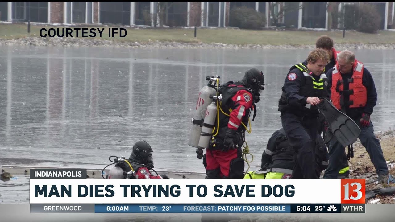 Man dies trying to save dog - YouTube
