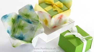 Adorable Envelope Punch Board Box in a Flower Tutorial