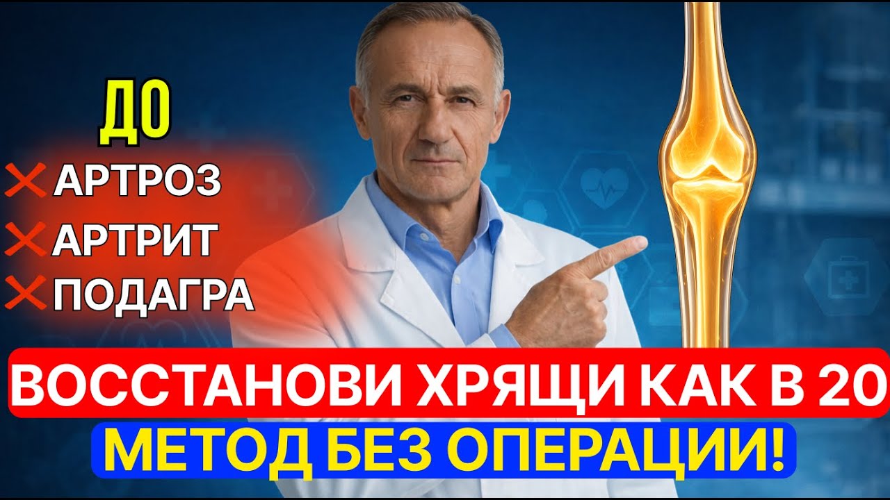 болят колени? вот как восстановить хрящ даже в 70 без уколов и скальпеля и боли!