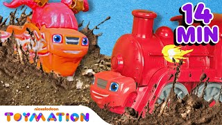 Train Blaze Rescues & More Adventures! | Blaze and the Monster Machines Toys | Toymation screenshot 5
