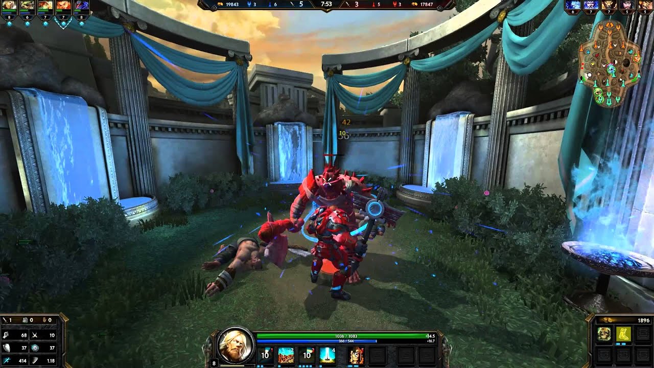 Smite Gameplay - Conquest - Thor Jungle 01