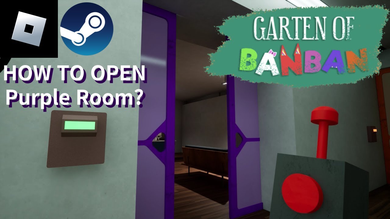 Garten of banban Chapter 1 how to purple room open | Roblox, Original ...