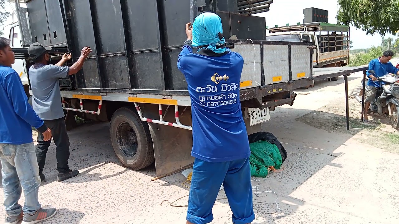 รถเวที ตะวันมิวสิค   ระบบพับ ติดตั้งง่าย ไม่ถึง 10 นาที