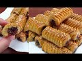 أصابع التمر المعسلة بالسمسم من أروع ما جربت ترافق الشاي 