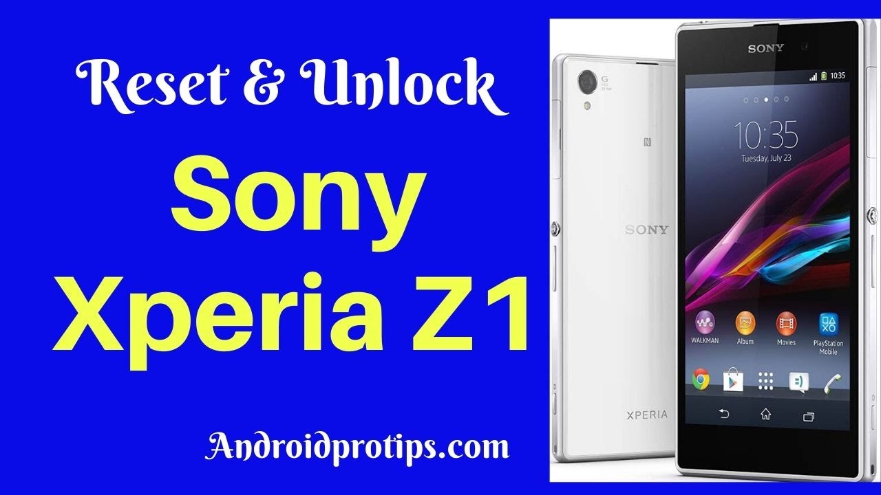 How To Hard Reset Unlock Sony Xperia Z1 Youtube