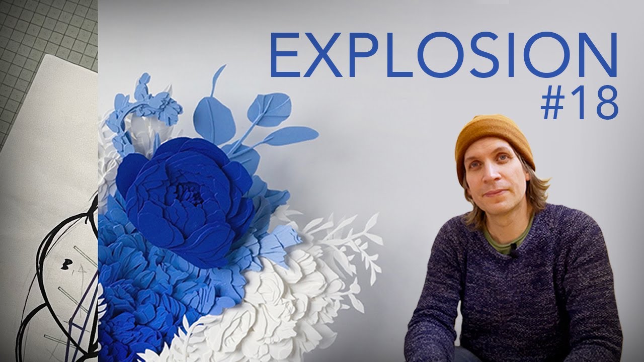 Harvesting some paper flowers and making a paper sculpture!