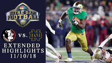 FSU vs. Notre Dame I EXTENDED HIGHLIGHTS I 11/10/18 I NBC Sports