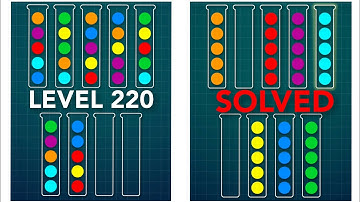 Ball Sort Puzzle Level 220 - Complete