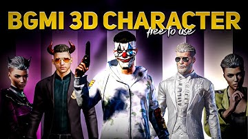 Bgmi 3D Character Render Pack || Bgmi 3d Rander pack || Its Devil Vishal