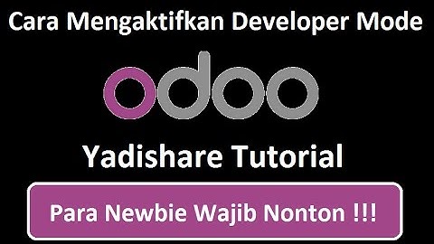 Cara Mengaktifkan Mode Developer Odoo | How To Activate Developer Mode Odoo