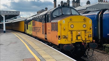 Colas Rail 37219 At Sheffield From Derby R.T.C.(Network Rail) To Carlisle