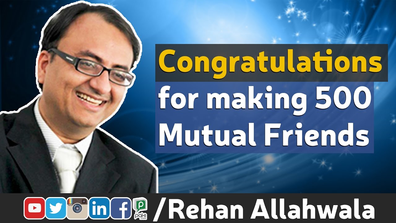 Thumbnail for Congratulations for making 500 Mutual Friends