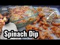 Spinach dip with fried bow tie pasta  appetizers by alden b