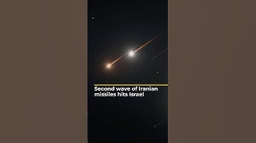 Second wave of Iranian missiles hits Israel | AJ #shorts