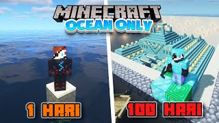 100 Hari di Minecraft tapi Ocean Only❗️ Menguasai Ocean Monument❗️